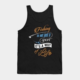 Fishing Is A Way Of Life Fisherman Angling Tank Top